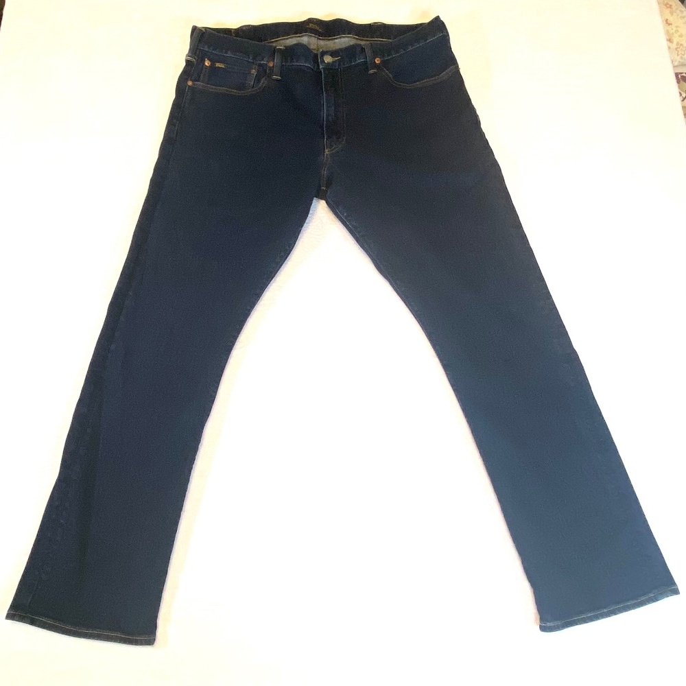 Polo Ralph Lauren Jeans Men’s 38x32 Dark Wash Varick Slim Straight Denim